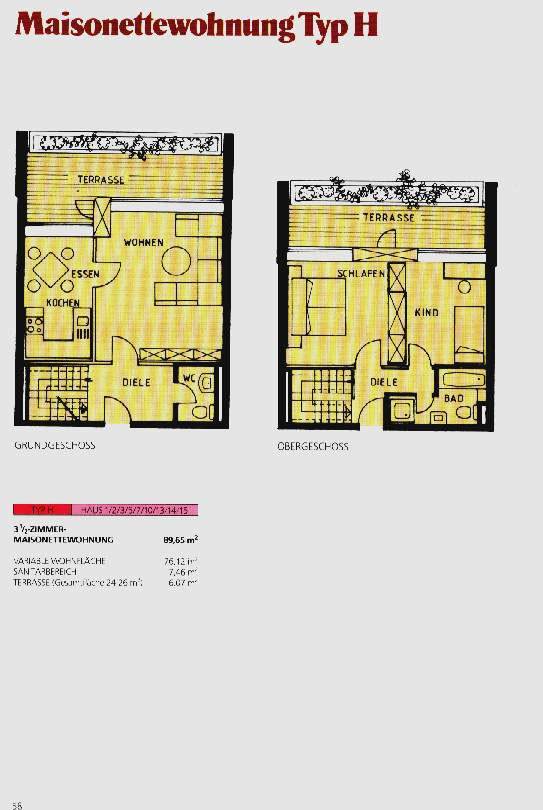 Maisonettewohnung Typ H