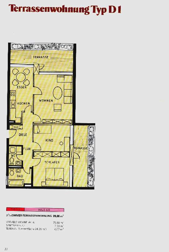 Terrassenwohnung Typ D1