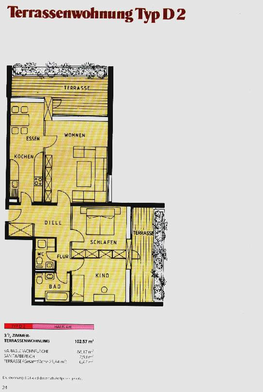 Terrassenwohnung Typ D2