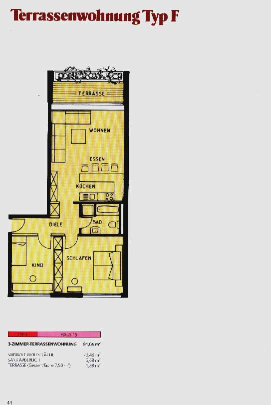 Terrassenwohnung Typ F