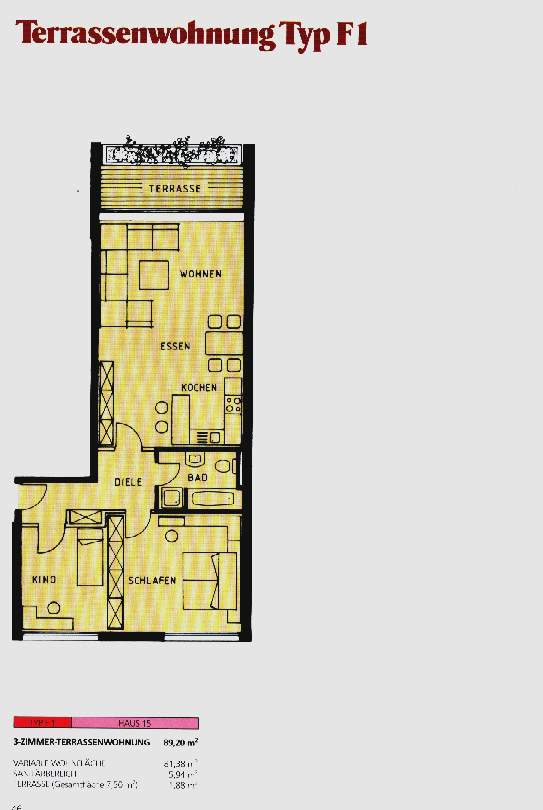 Terrassenwohnung Typ F1