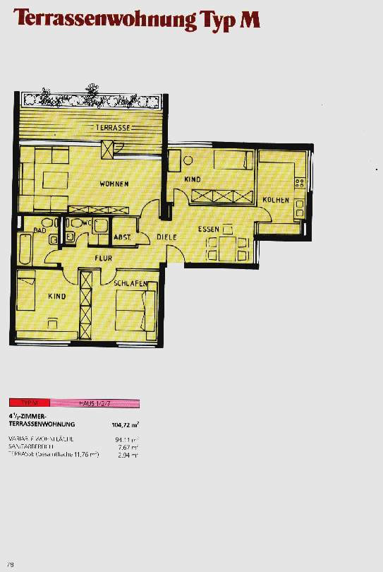 Terrassenwohnung Typ M
