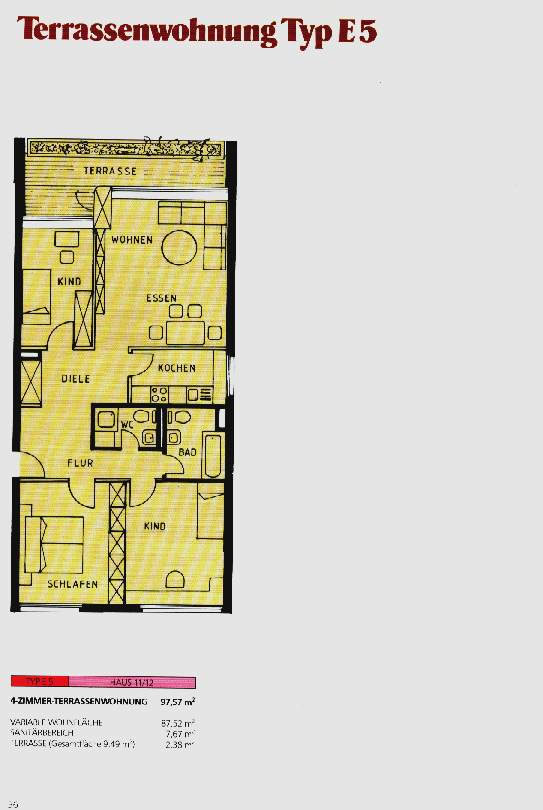 Terrassenwohnung Typ E5