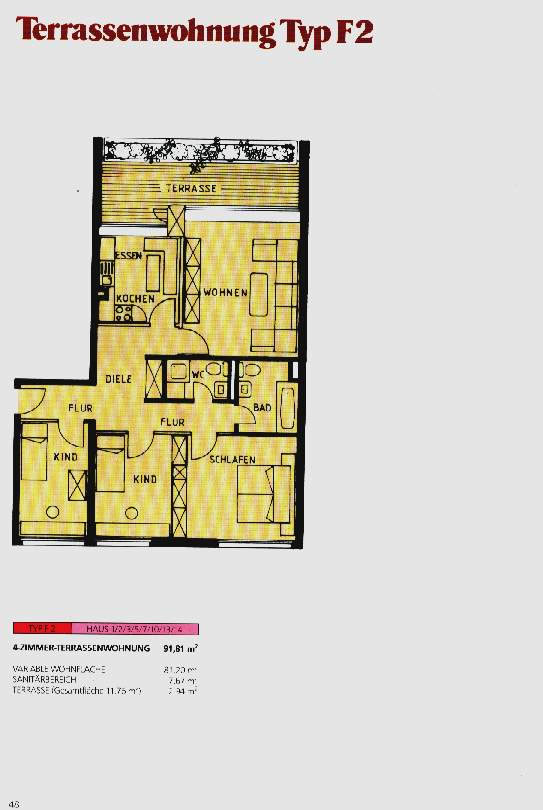 Terrassenwohnung Typ F2
