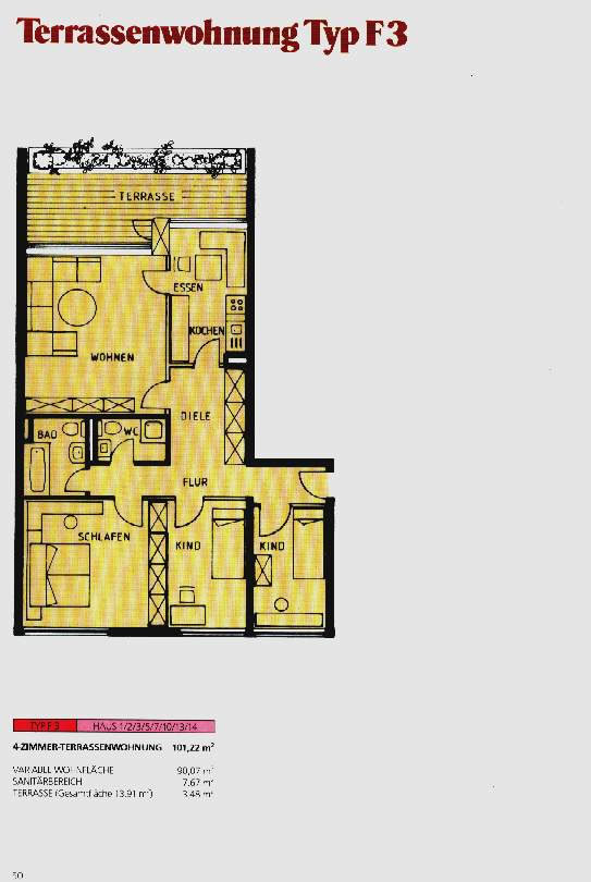 Terrassenwohnung Typ F3